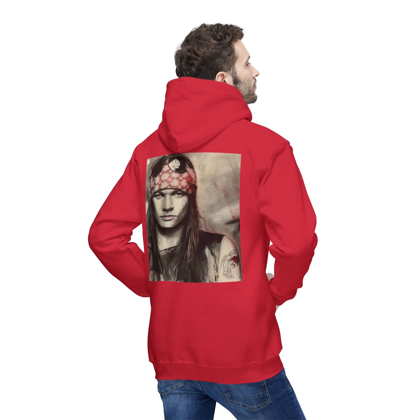 Unisex Hooded Sweatshirt with Rock Band Design – Made in US