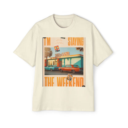 Weekend Vibes Tee — "I'm Staying the Weekend" Retro Diner Graphic T-Shirt