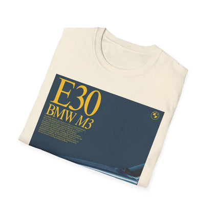 BMW E30 M3 Graphic Tee, Unisex Car Lover Shirt, Automotive Gift, Vintage T-Shirt, Car Enthusiast Apparel, Perfect for Birthdays