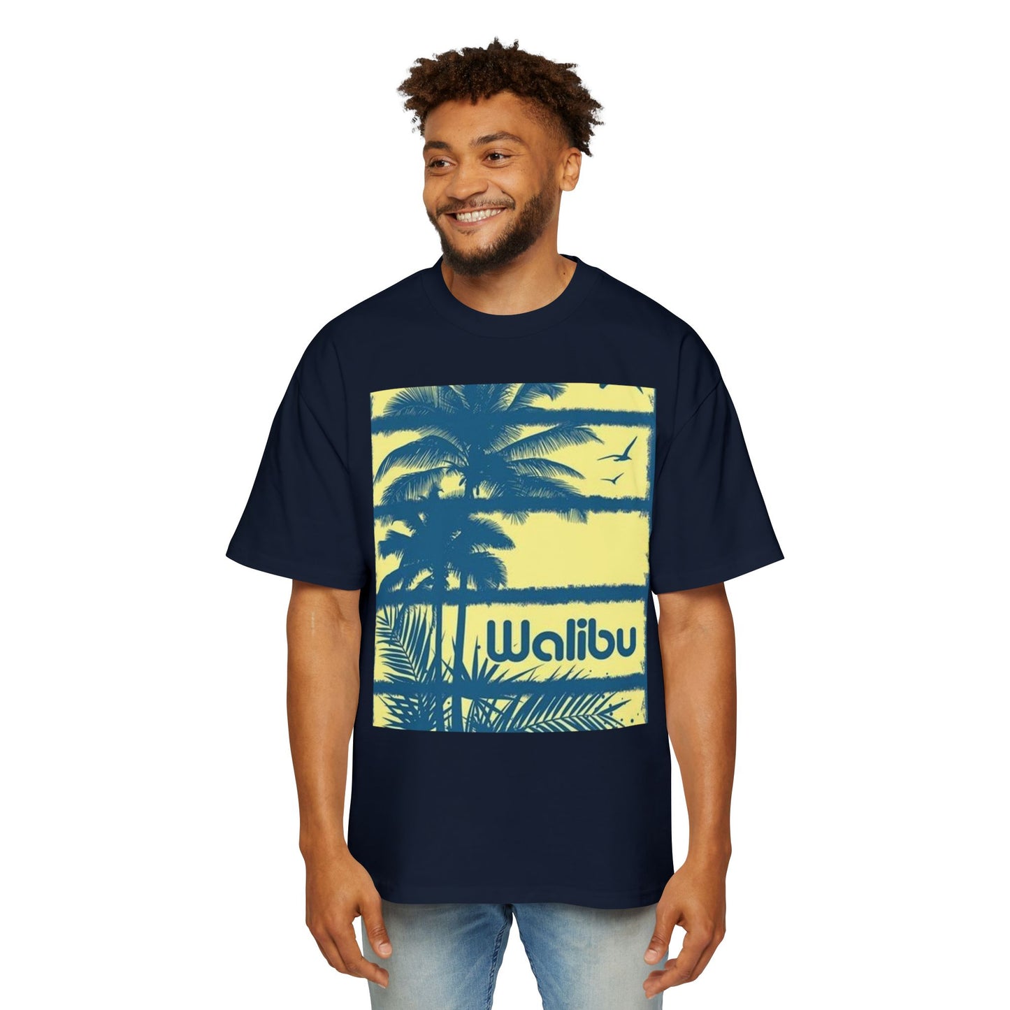 Malibu Palm Tee — Vintage Surf Graphic T-Shirt