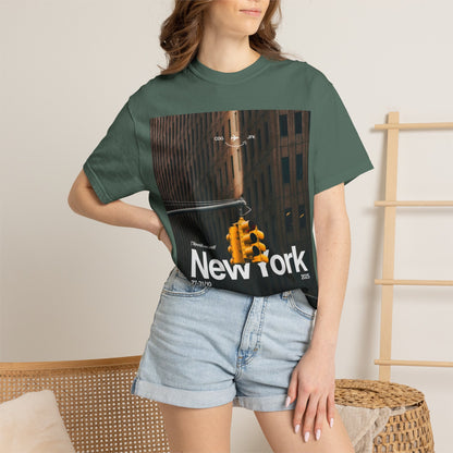 New York City Traffic Light Photo T‑Shirt — Urban Streetwear Tee