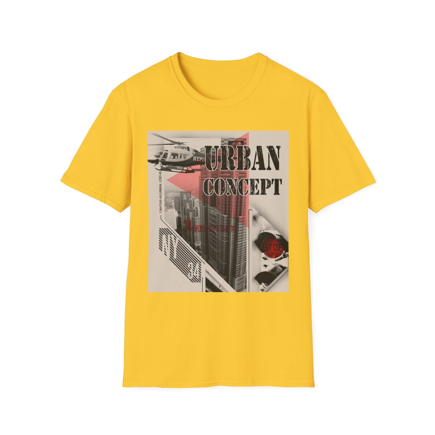 Urban Concept Unisex T-Shirt, Streetwear Tee, Graphic Tee, Casual Fashion, Gift for Him/Her, Trendy Urban Wear