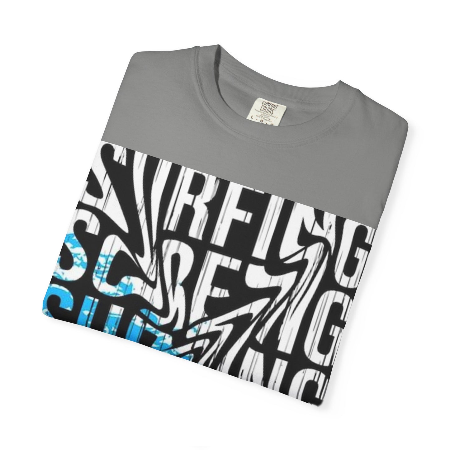 Wave Surfing Unisex Garment-Dyed T-Shirt | Casual Beachwear, Summer Style, Surfing Gift, Graphic Tee, Coastal Vibes