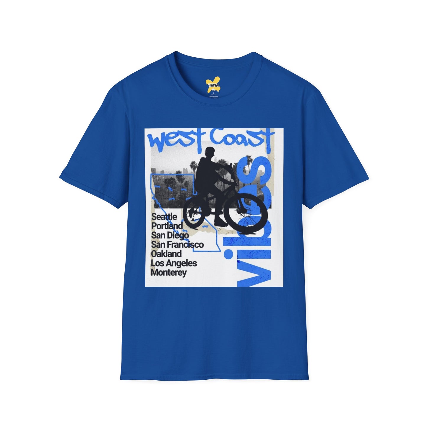 Vintage West Coast Graphic T-Shirt, Casual Tee, Summer Top, Gift for Travelers, Coastal Vibes Wear, Beach Day Shirt