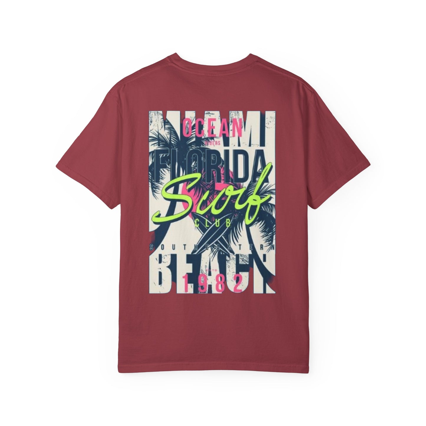 Ocean Florida Surf Club T-Shirt - Unisex Garment-Dyed Tee for Beach Lovers