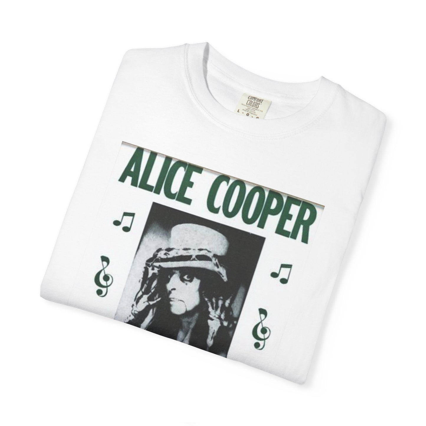 Vintage Alice Cooper Concert T-Shirt - Unisex Garment-Dyed Tee
