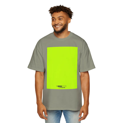 Oversized Tee — Neon Green Minimal Graphic "SUMMER LOVEDAY"