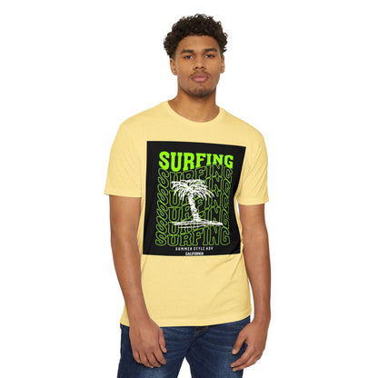 Surfing Vibes Unisex CVC Jersey T-shirt - Retro California Style