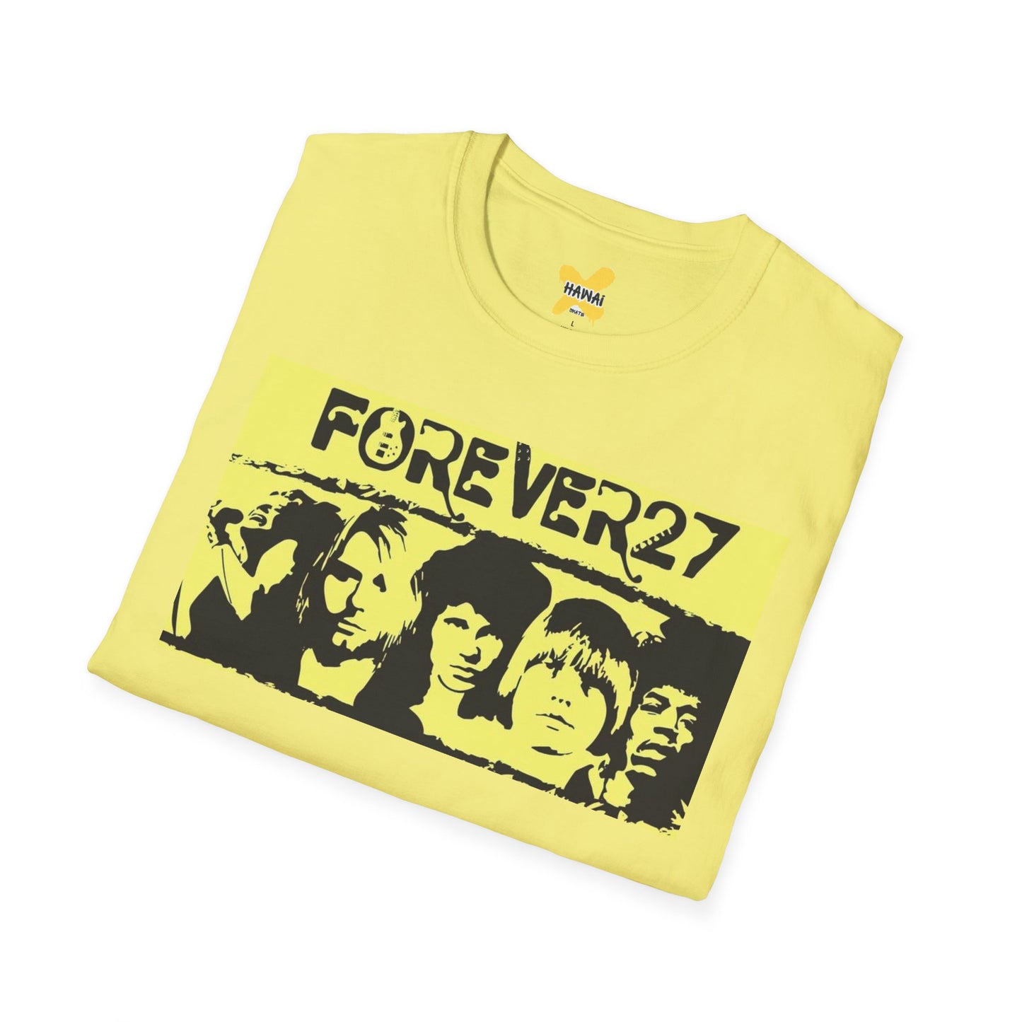 Forever 27 Unisex Softstyle T-Shirt - Tribute to Iconic Musicians