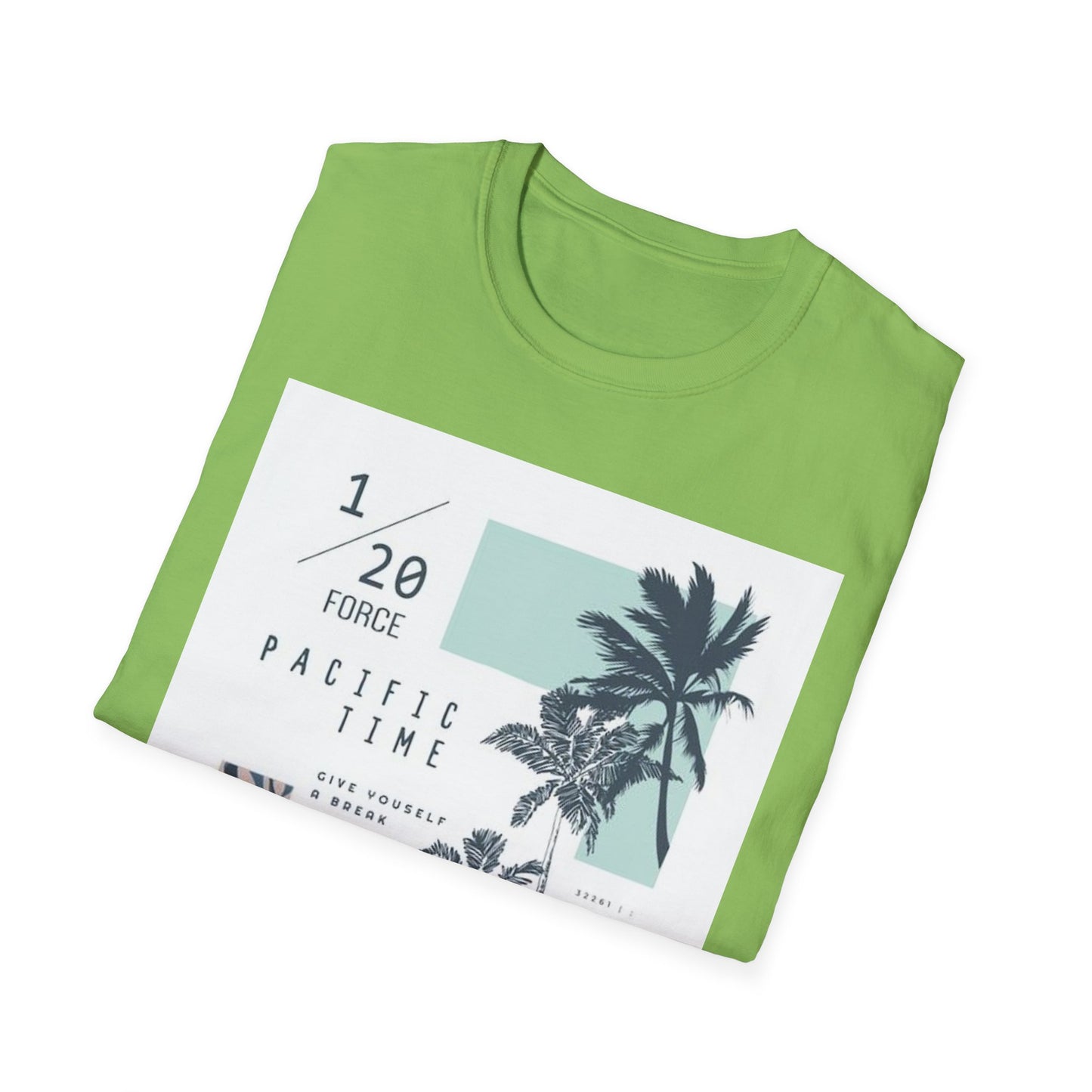 Summer Vibe Unisex Softstyle T-Shirt - Pacific Time Graphic Tee