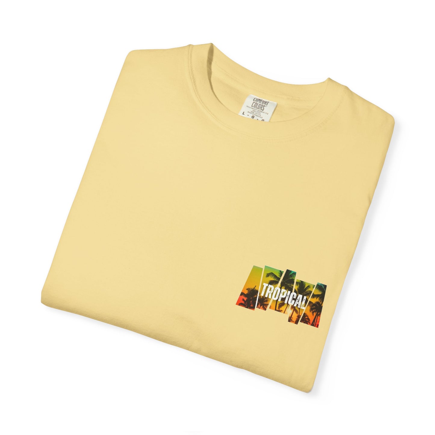 Tropical Vibes Unisex Garment-Dyed T-shirt