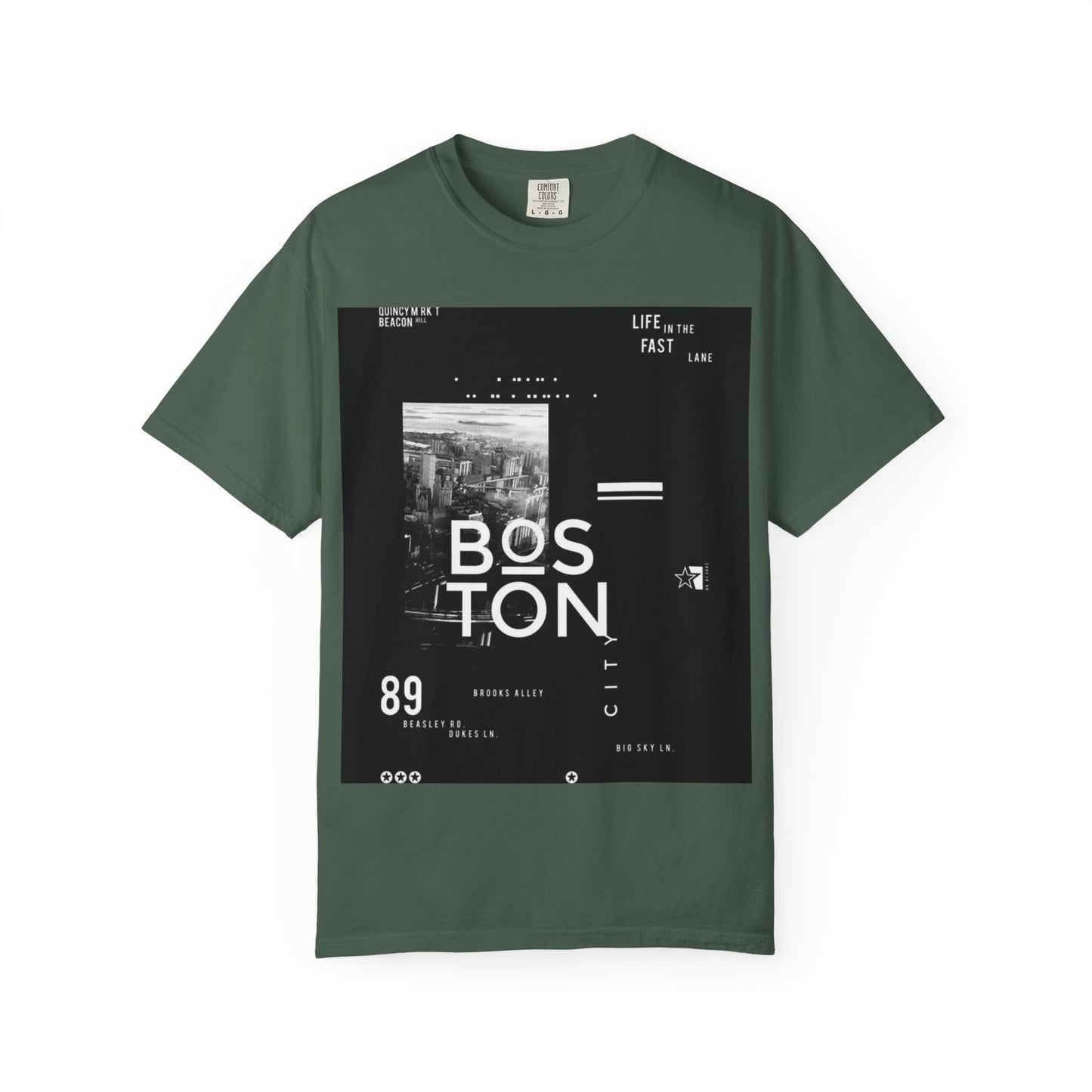 Boston Graphic Unisex T-Shirt, Casual Urban Style Tee, Gift for Travelers, Fashion Aesthetic Apparel, Streetwear Fashion