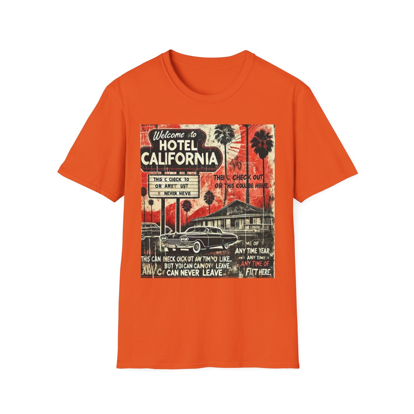 Vintage Hotel California Graphic T-Shirt – Perfect for Music Lovers
