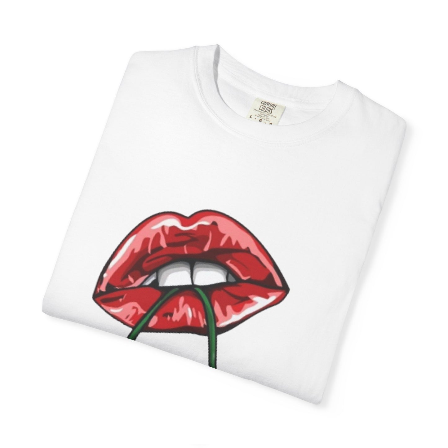 Retro Cherry Lips Unisex T-shirt - Trendy Graphic Tee