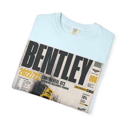 Bentley Magazine Cover T-Shirt – Yellow Sports Car Graphic Tee