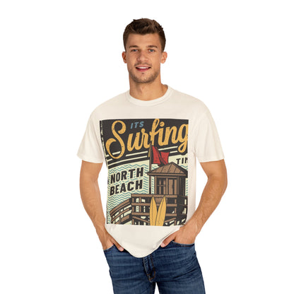 Surf Vibes Unisex T-Shirt - Retro Beach Tee, Casual Style, Summer Wear, Gift for Beach Lovers, Surfing Enthusiasts