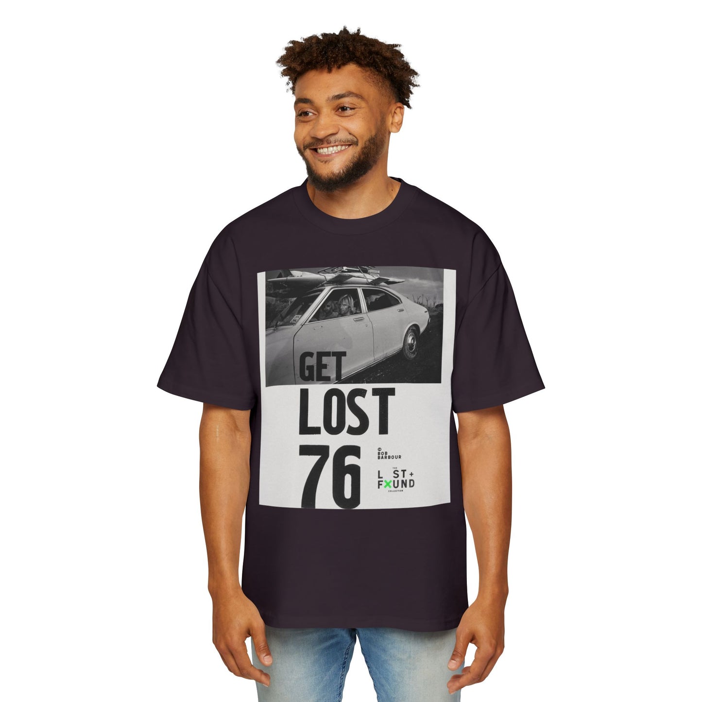 Get Lost 76 Tee — Vintage Car Graphic Oversized T‑Shirt