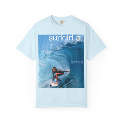 Surfgirl Wave Photo T-Shirt — Vintage Surf Magazine Graphic Tee
