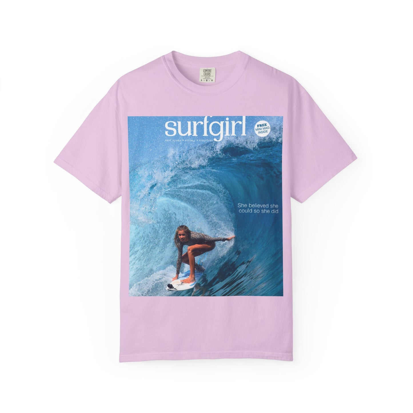 Surfgirl Wave Photo T-Shirt — Vintage Surf Magazine Graphic Tee