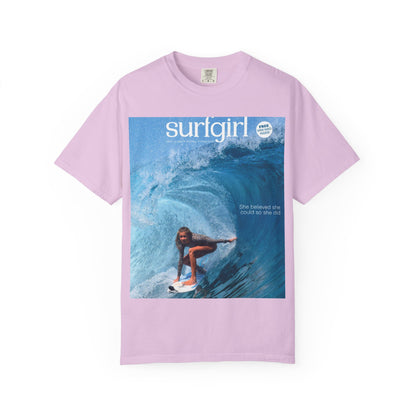 Surfgirl Wave Photo T-Shirt — Vintage Surf Magazine Graphic Tee