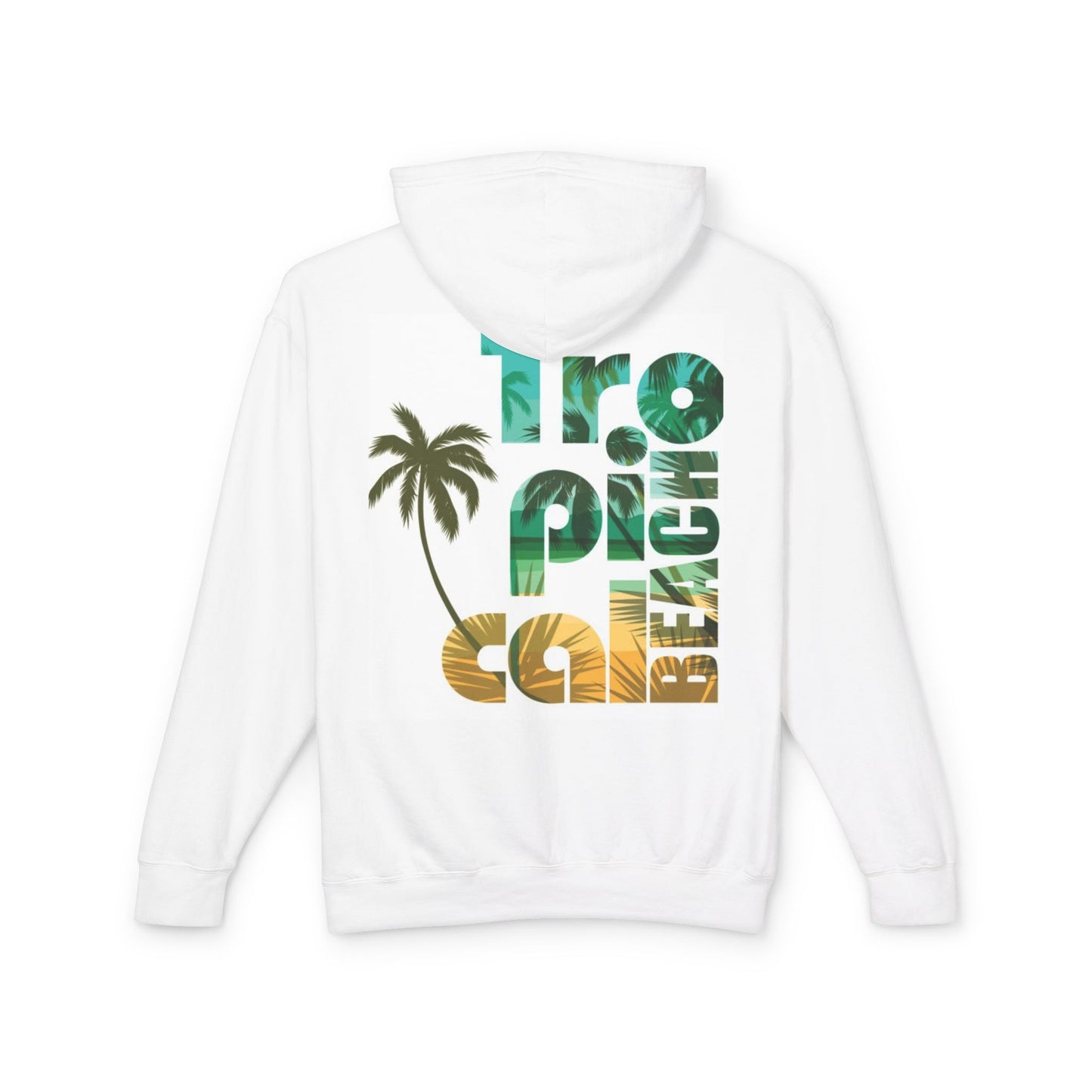 Tropical Beach Vibes Lightweight Unisex Hoodie