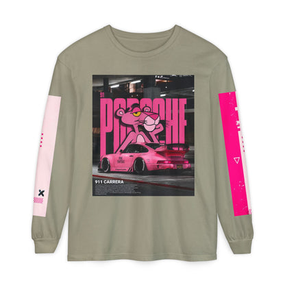 Pink Panther Porsche Long Sleeve T-Shirt