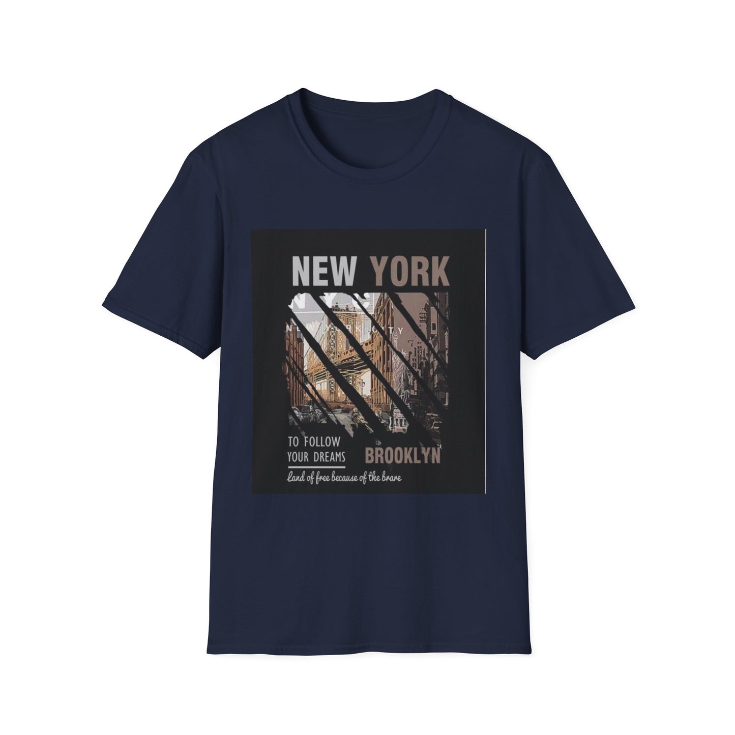 New York Brooklyn Vintage Photo T-Shirt — 'To Follow Your Dreams' Graphic Tee
