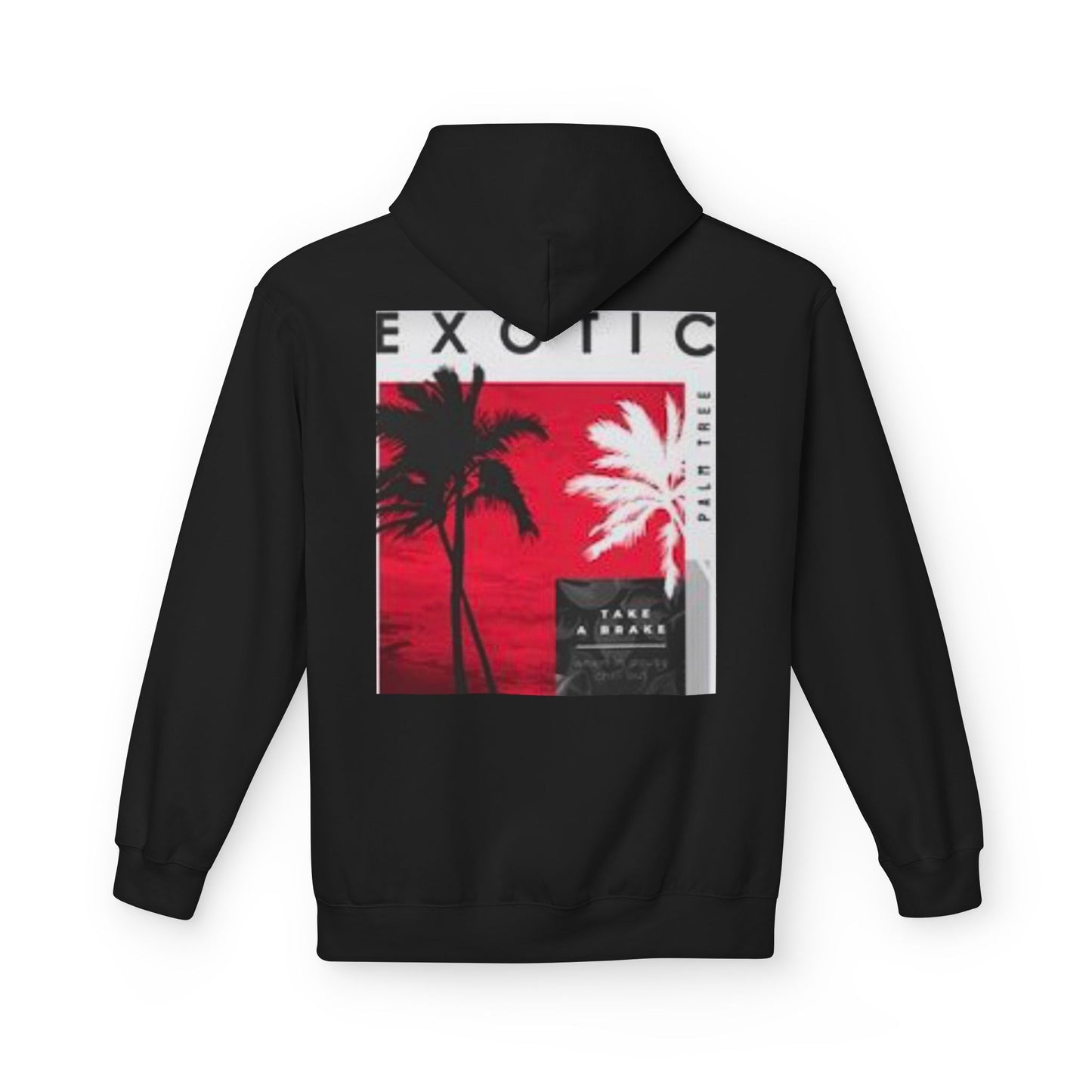 Exotic Vibe Unisex Fleece Hoodie - Cozy Beach Style, Perfect for Travel, Summer Events, Casual Outings, Gifts for Adventurers