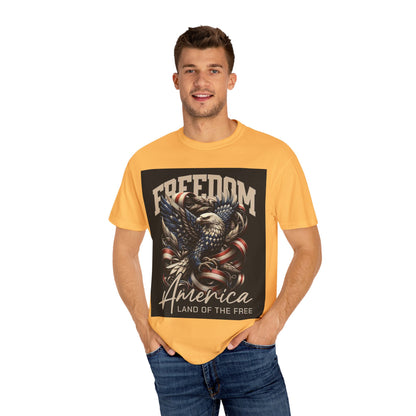 Patriotic Eagle T-Shirt, Freedom Apparel, American Pride Tee, Fourth of July Gift, Vintage Style Shirt