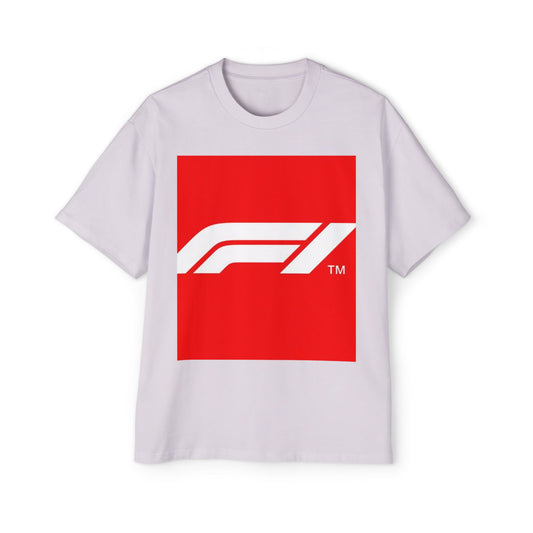 Racing Graphic Tee — Bold Red F1 Logo Shirt