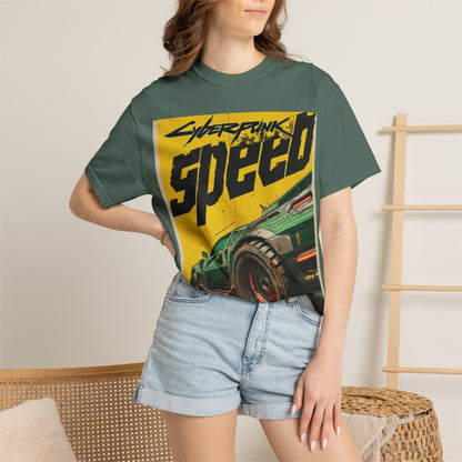 Cyberpunk Speed T-Shirt — Retro Racing Car Graphic Tee