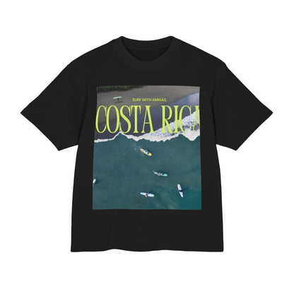 Costa Rica Surf Tee — Aerial Surfboard Photo Graphic T-Shirt