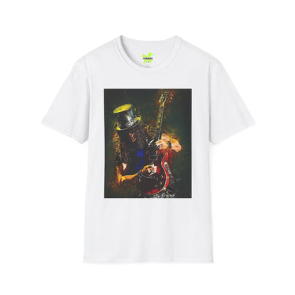 Rock Legend Unisex Softstyle T-Shirt - Vintage Guitar Design