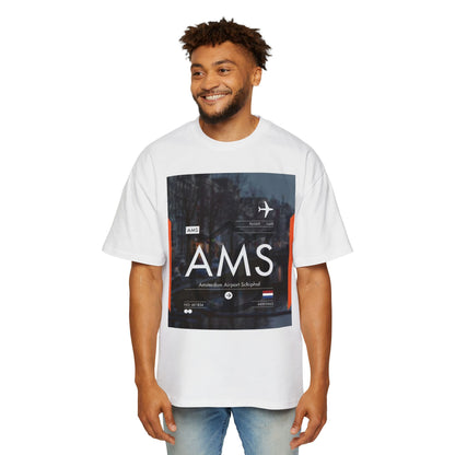 AMS Amsterdam Airport Tee — Travel-Inspired Graphic T-Shirt