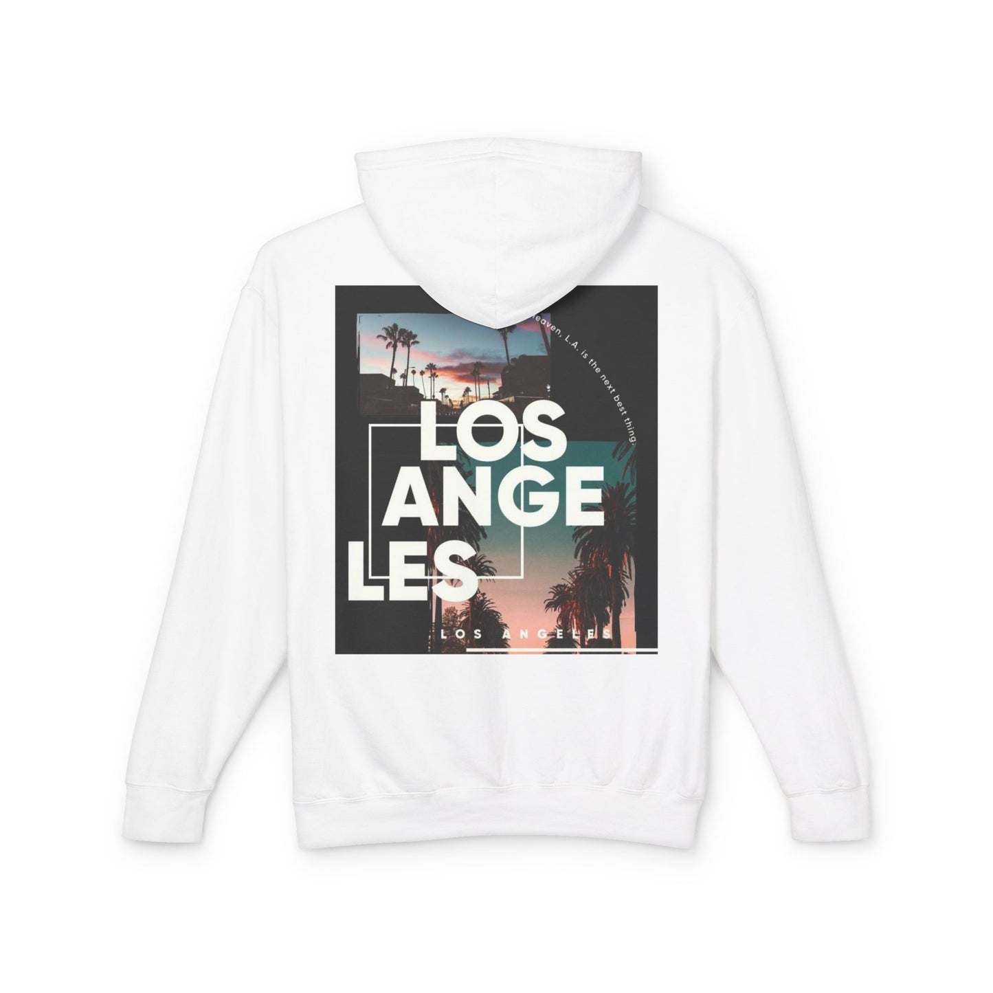 Unisex Los Angeles Vintage Hooded Sweatshirt, Lightweight Casual Hoodie, Travel Souvenir, Summer Wardrobe Essential, Gift for Him/Her