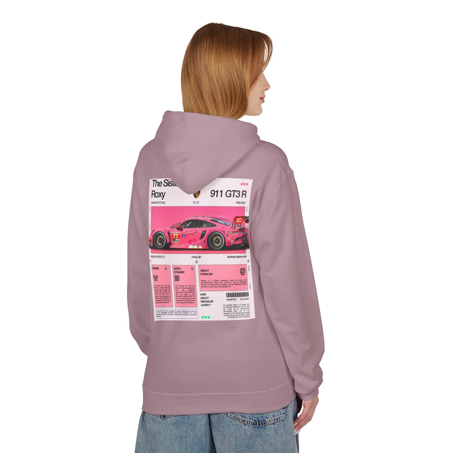 Racing-Inspired Unisex Fleece Hoodie - The Sister Roxy Design