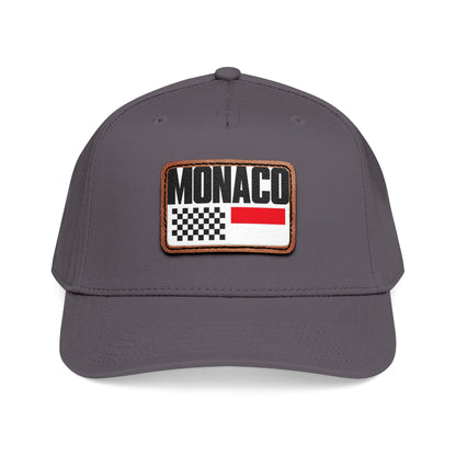Monaco Leather Patch Baseball Cap – Vintage Racing Flag Hat