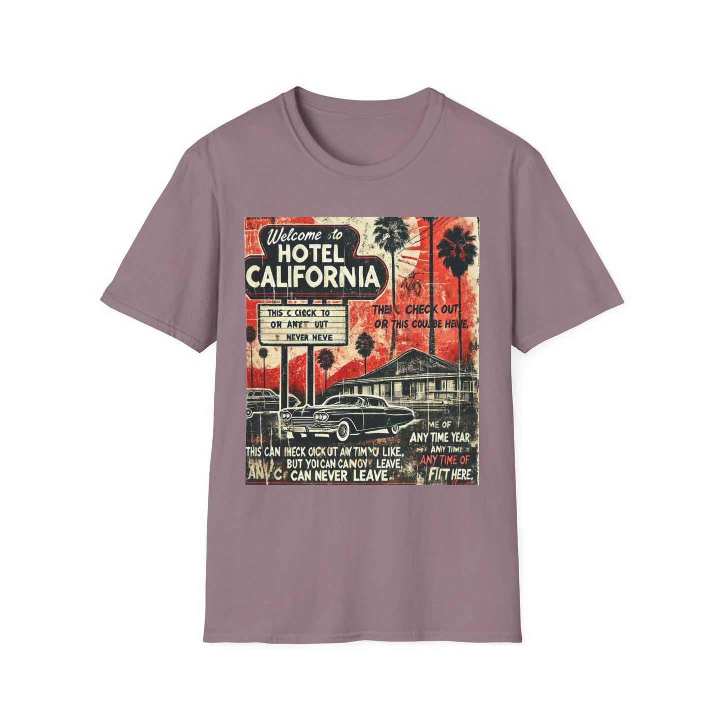 Vintage Hotel California Graphic T-Shirt – Perfect for Music Lovers