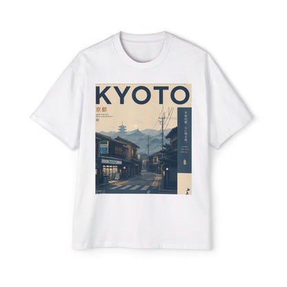 Kyoto Vintage Travel Tee — Japanese Street Scene Graphic T-Shirt