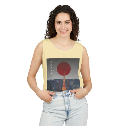 Tokyo Vintage Poster Tank — Japan Cityscape Graphic Tank Top