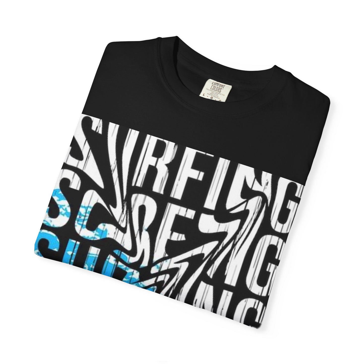 Wave Surfing Unisex Garment-Dyed T-Shirt | Casual Beachwear, Summer Style, Surfing Gift, Graphic Tee, Coastal Vibes