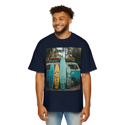 Surf Van Photo T‑Shirt — Vintage Surfboard Beach Tee