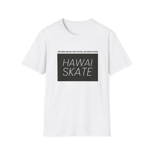 Hawaiian Skate Inspired T-Shirt, Casual Summer Wear, Skateboarder Gift, Beach Day, Graphic Tee, Cool Streetwear