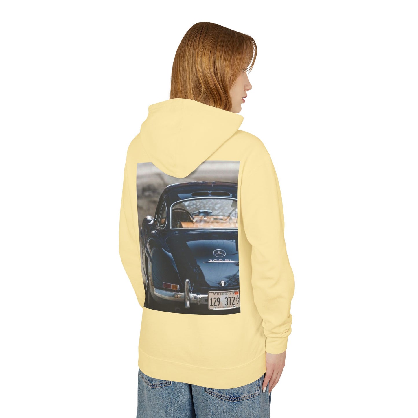 Classic Car Lover's Lightweight Hoodie | Unisex Cozy Sweatshirt, Perfect Gift for Car Enthusiasts, Casual Wear & Retro Style