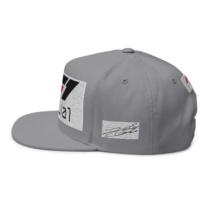 Formula 1 Embroidered Flat Bill Cap – Racing Logo Snapback