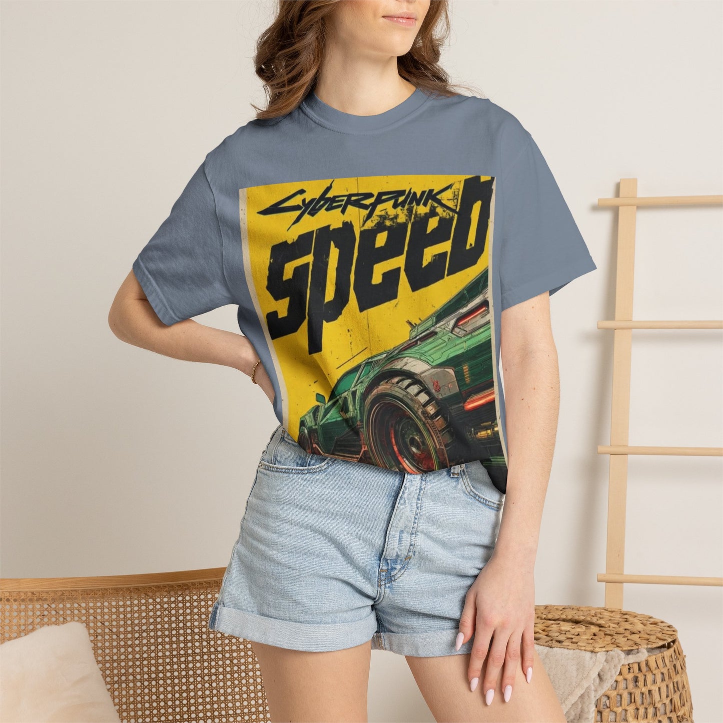 Cyberpunk Speed T-Shirt — Retro Racing Car Graphic Tee