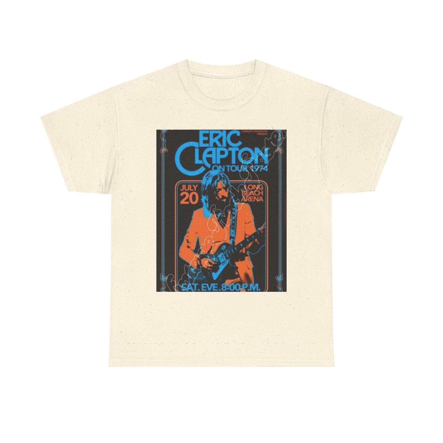 Eric Clapton Vintage Concert Tee, Music Lover Gift, 70s Tour T-Shirt, Rock and Roll Apparel, Retro Graphic Tee, Unisex Style