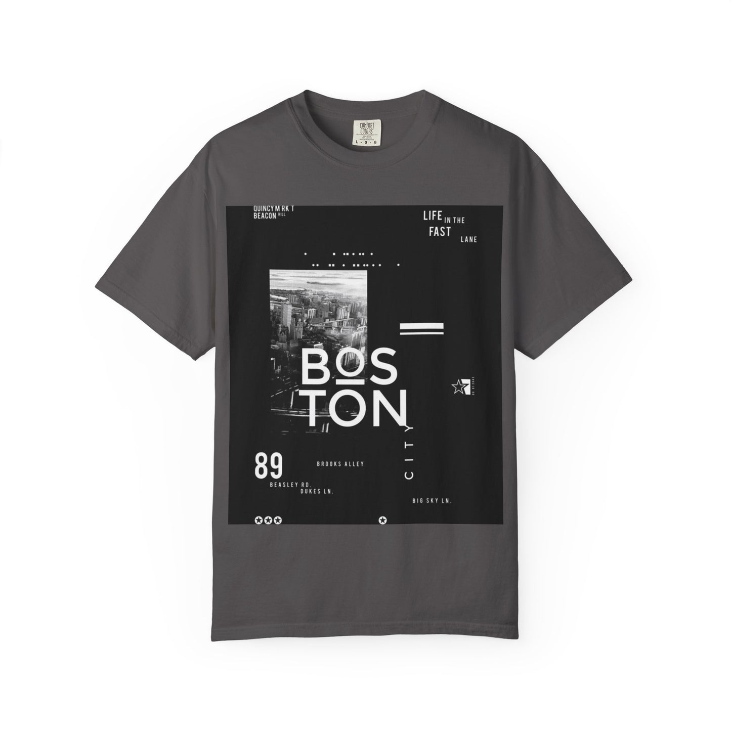 Boston Graphic Unisex T-Shirt, Casual Urban Style Tee, Gift for Travelers, Fashion Aesthetic Apparel, Streetwear Fashion