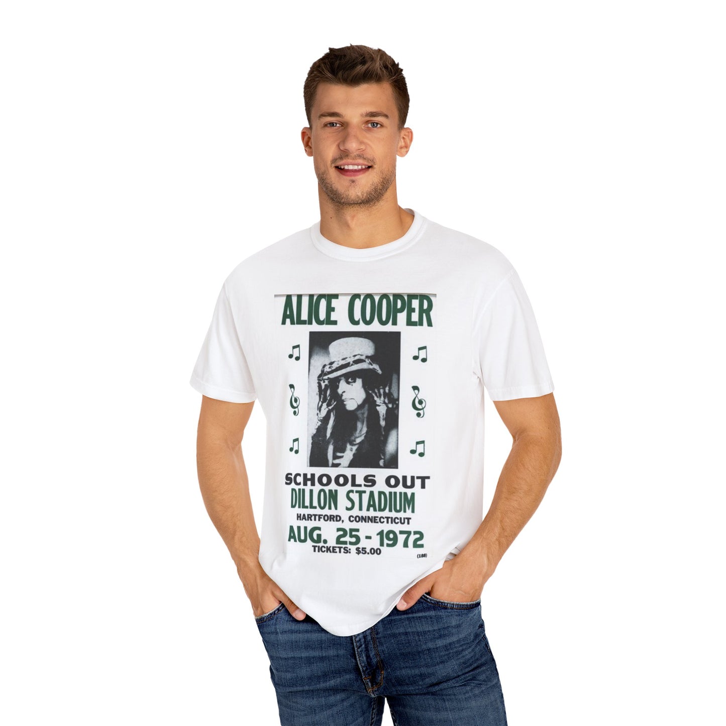 Vintage Alice Cooper Concert T-Shirt - Unisex Garment-Dyed Tee