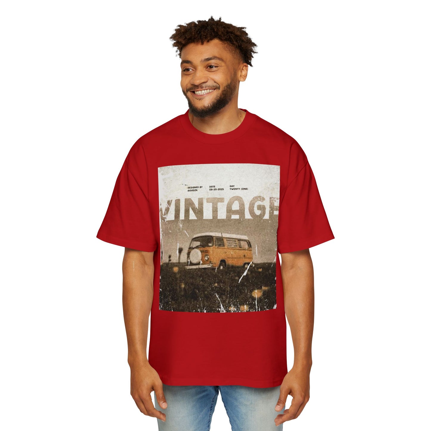 Vintage Van Graphic Tee – Retro 'VINTAGE' Camper T‑Shirt